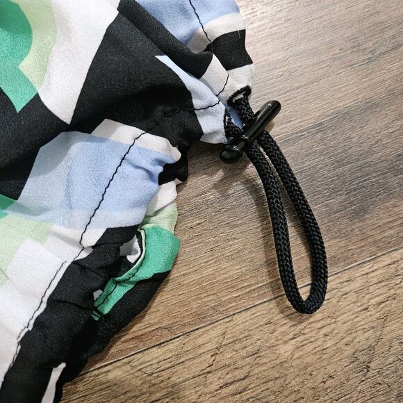 Karl Lagerfeld Top Large Black Spell-out Letter Bungee Short Sleeve Career - Picture 9 of 16